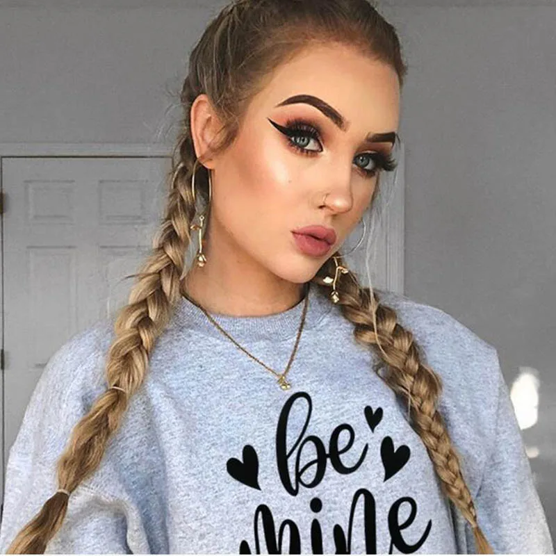Свитшот Be Mine Женский пуловер феминистской девушки уличная одежда хипстерский