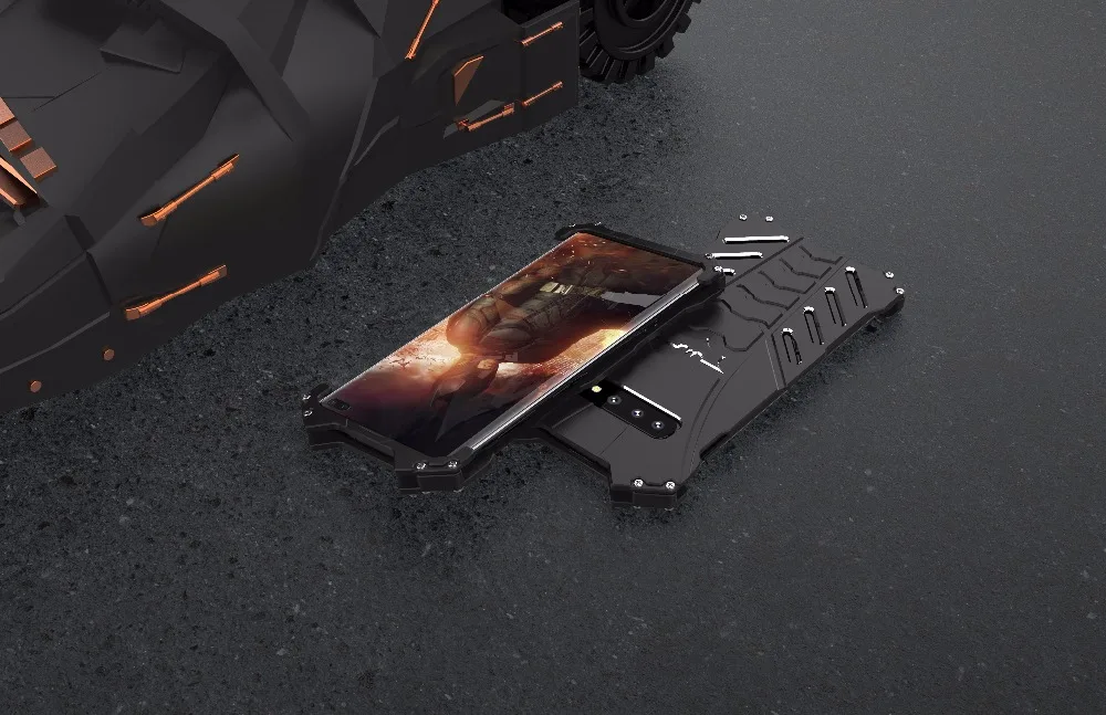 R-JUST Бэтмен металлический корпус для Алюминий чехол для телефона для samsung galaxy NOTE10 плюс note9 note8 s8 s9 S10 плюс 5G S7 E Открытый Чехол для скалолазания