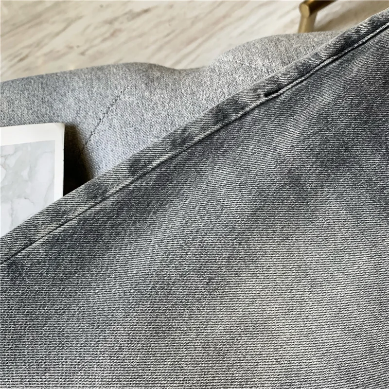 Женские прямые джинсы с высокой талией джинсовые длинные брюки в стиле пэчворк