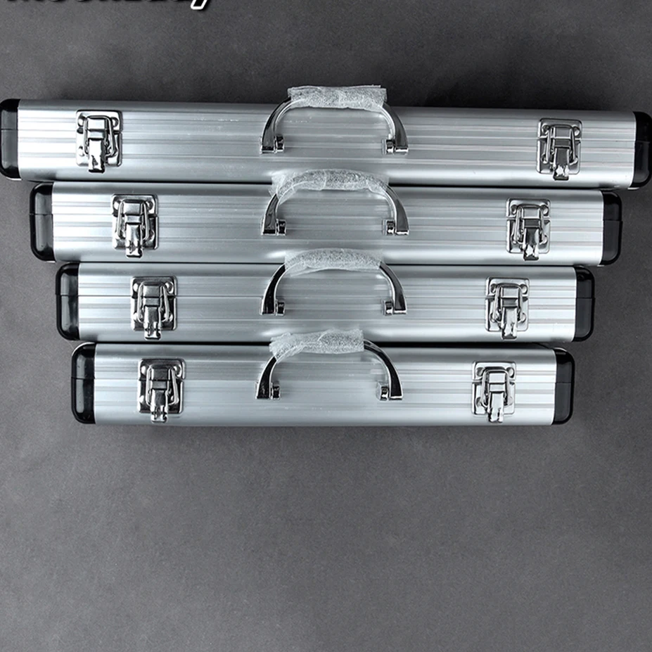 New Arrival Aluminum Alloy Protective Silver Box for Each Tone Two-Section Clarinet Flute Dizi Xiao Accessories enlarge