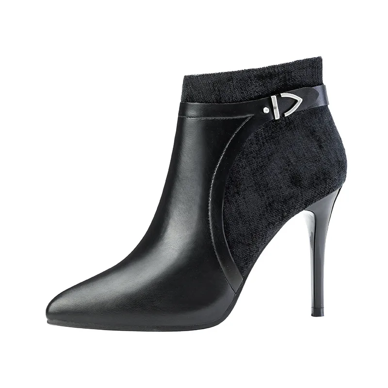 

model is short boots night club show sold out thin boots thin heel versatile women's