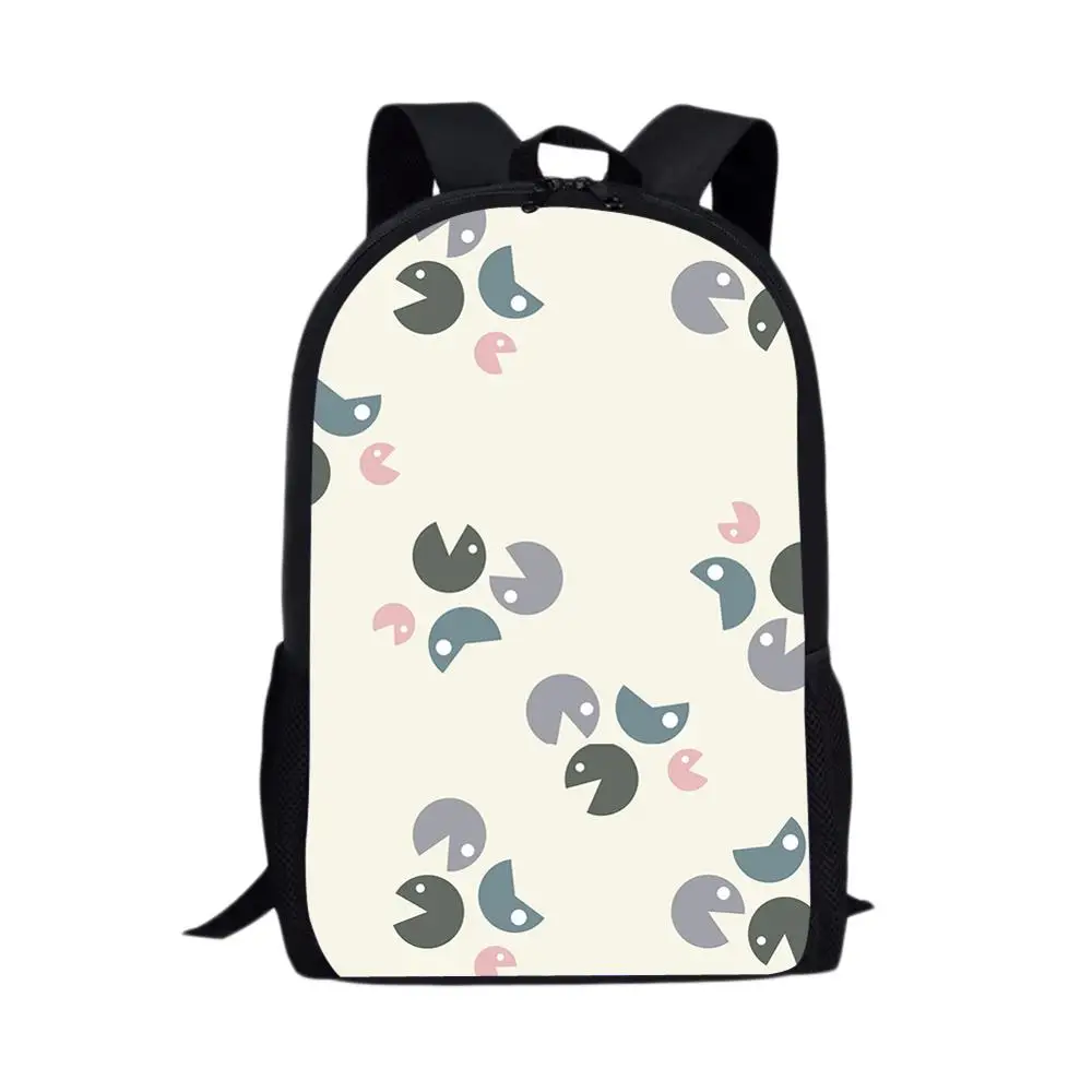 16-inch Bag Daypack for Girls Teenagers Boys Pacman Print SchoolBag School Supplies Backpack Mochilas Mujer Rugzak