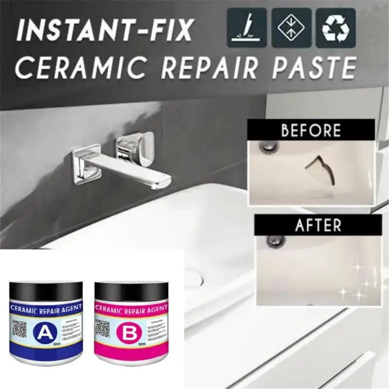 

100ml Magic Ceramic Tile Repair Agent Ceramic Repair Paste Floor Toilet Bathroom Sink Tile Repair Agent Multipurpose Dropship