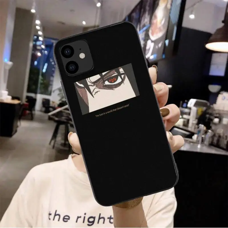 

0 Naruto Black Soft Phone Case For Iphone 6 6s 7 8 Plus XR X XS 11 12 Pro Mini Max