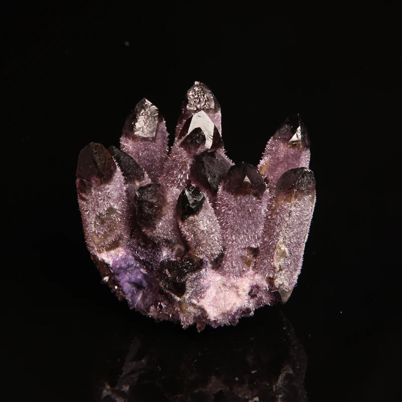

1PC Natural Raw Amethyst Quartz Vug Purple Crystal Cluster Nunatak Decoration Chakra Healing Raw Gemstone Column Point Ornaments