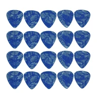 100pcslot sky blue pearl celluloid guitar picks standard plectra multi thickness