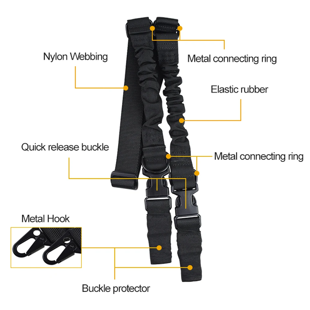 Тактический строп ActionUnion двухточечный для винтовки страйкбола регулируемый