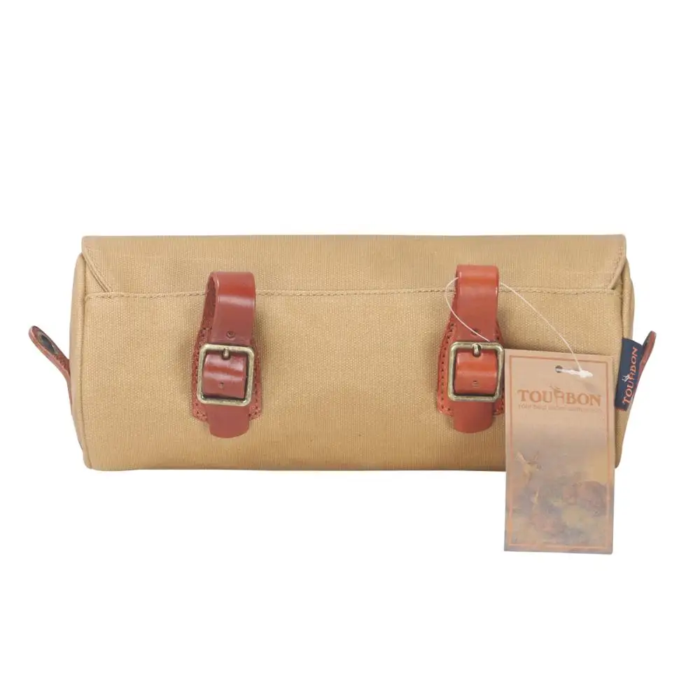 Винтажная Холщовая Сумка Tourbon на руль сумка верхней трубе вощеная