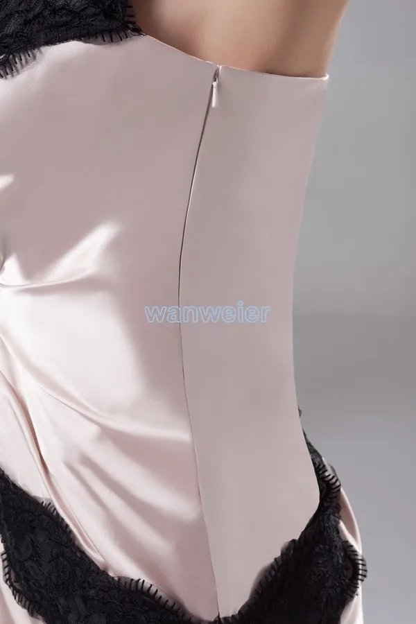 

free shipping 2016 new design hot sale sweet princess knee-Length good quality short custom size/color halter lace prom dress