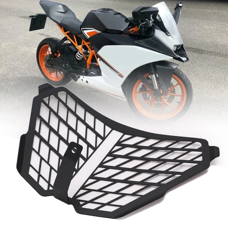 Motorcycle Accessories Headlight Protector Guard Head Light Lense Cover for KTM RC125 RC200 RC390 RC 125 200 390 15-18 | Автомобили и