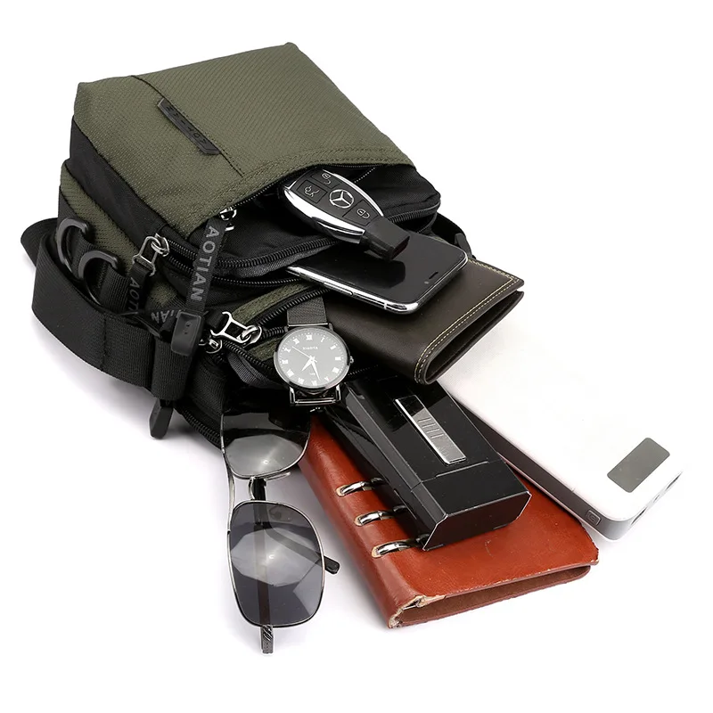 

Weysfor Fashion Shoulder Bag Outdoor Single-Shoulder Cross-Body Outdoor Mobile Phone Handbag Unisex Soft Travel Bag Leisure Bag