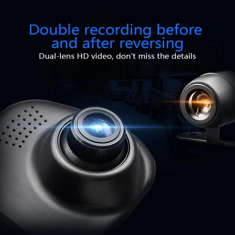 Камера зеркало заднего вида 4 3 дюйма 1080P|Видеорегистраторы| |