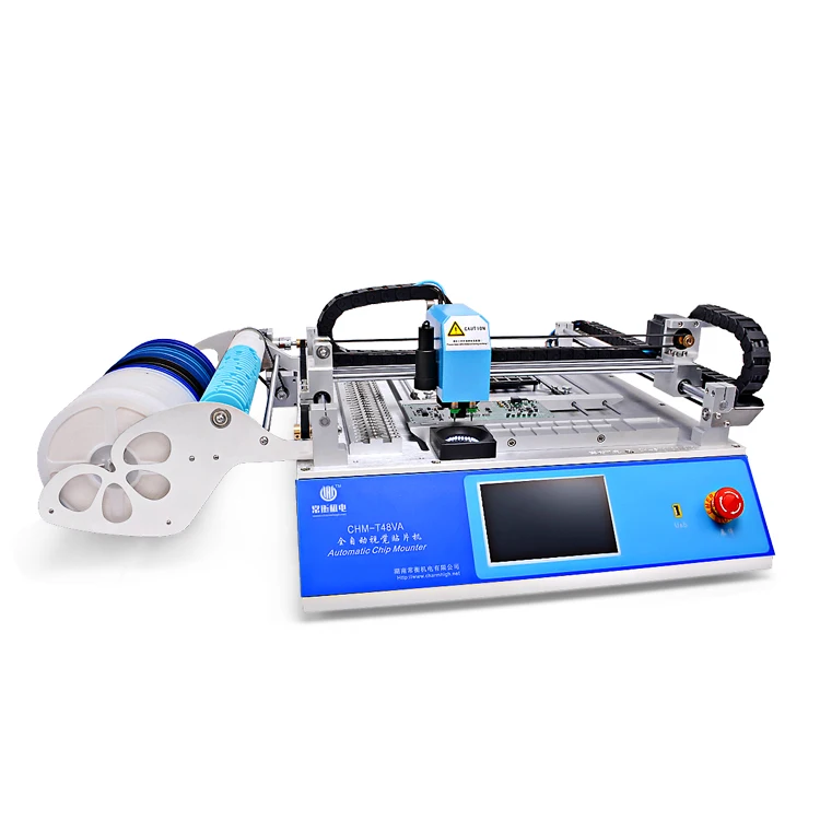 CHMT48VA Vision Desktop SMT Pick and Place Machine + Stick Feeder небольшая партия прототипирования|machine