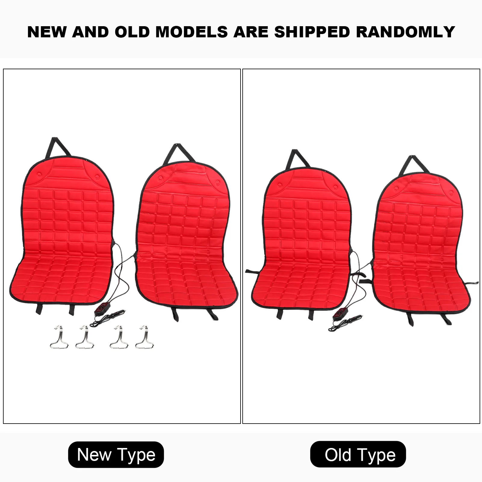 

12V 96W Thickening Fiber Cloth Car Heated Double Seat Cushion Chair Heating Pad