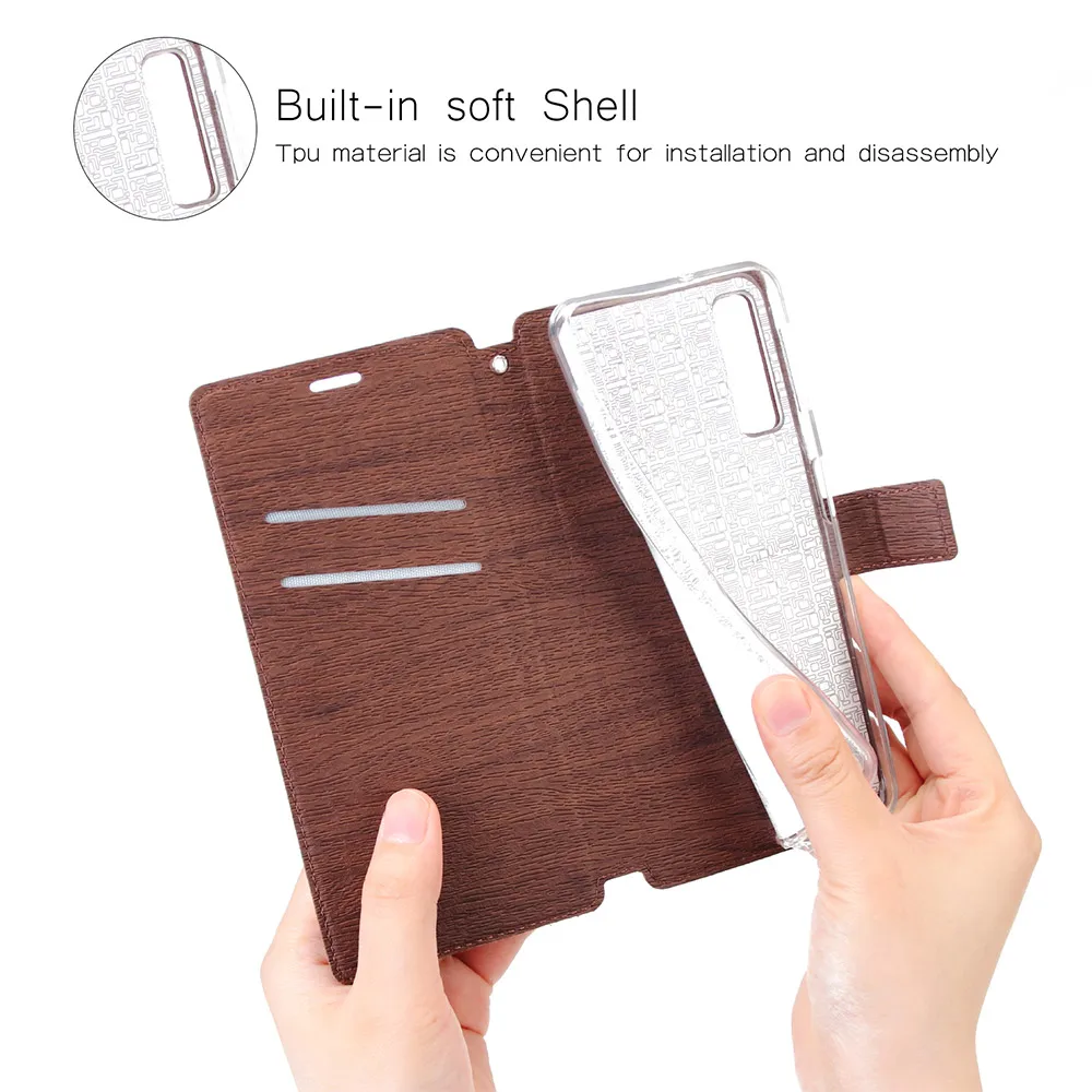 KISSCASE Wood Grain Phone Case For iPhone XS MAX XR X 10 8 7 6 6S Plus Leather for Max Flip Cover Card Slot Stand | Мобильные