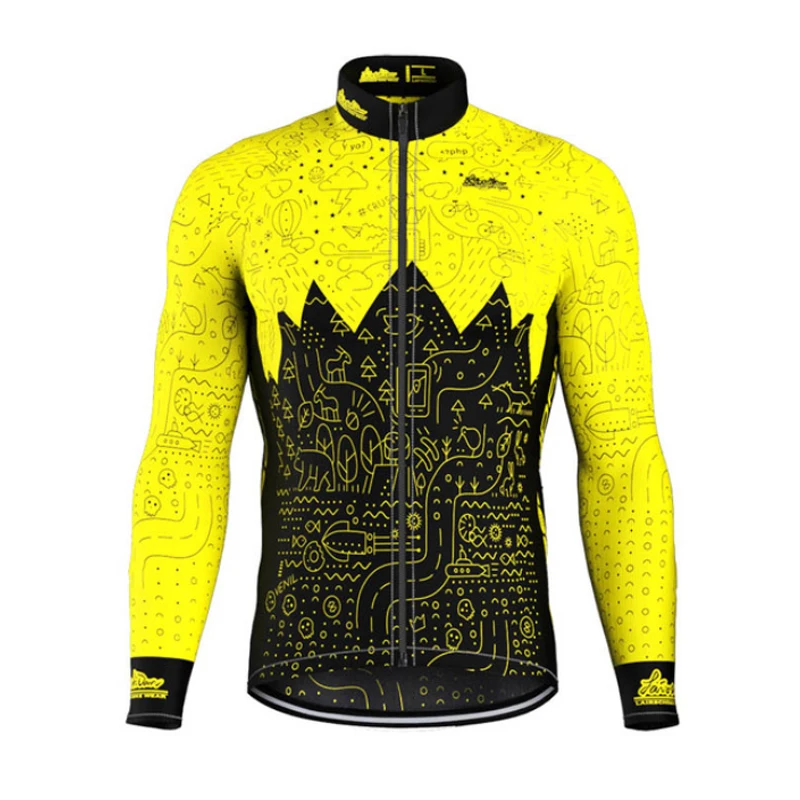 

Men Cycling Jersey Men Long Sleeve Cool Breathable Quick Dry Cycling Jersey Summer Biking Jersey Triathlon Pro Cycling Clothing