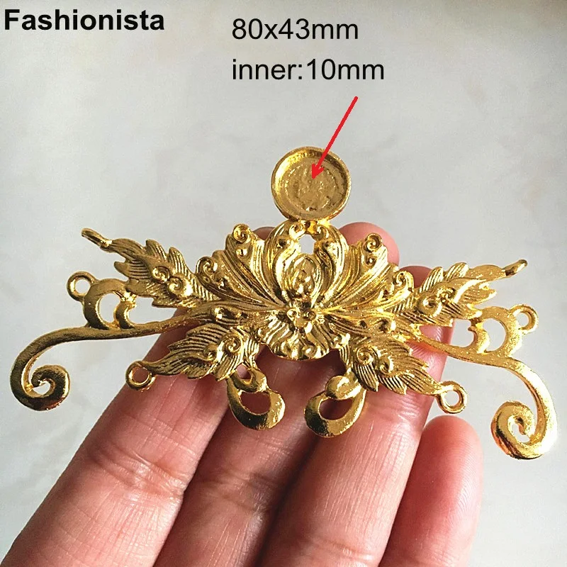 Аксессуары для украшений сделай сам 10 шт. 80x43 мм украшение волос в старинном стиле