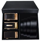 Ремень Hi-Tie мужской из натуральной воловьей кожи, формальный пояс известного бренда, кожаный роскошный модный подарок для мужчин