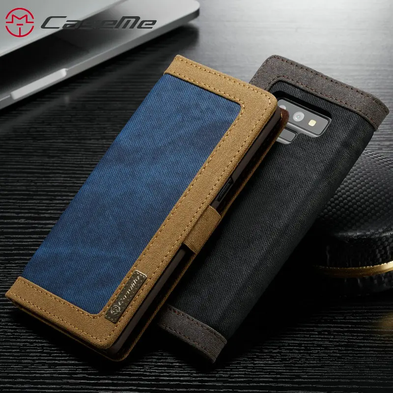 Роскошная ткань для шитья джинсы + кожаный магнитный кошелек флип чехол с