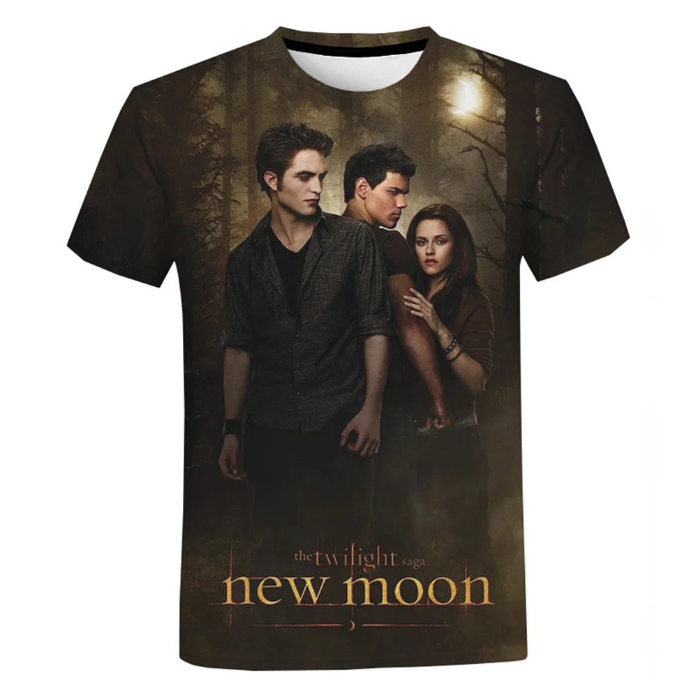 

2021 The Twilight Saga 3D T-shirt Hot Movie Harajuku Streetwear Printed T Shirt Men Women Fashion Casual Funny T Shirt Tee Tops