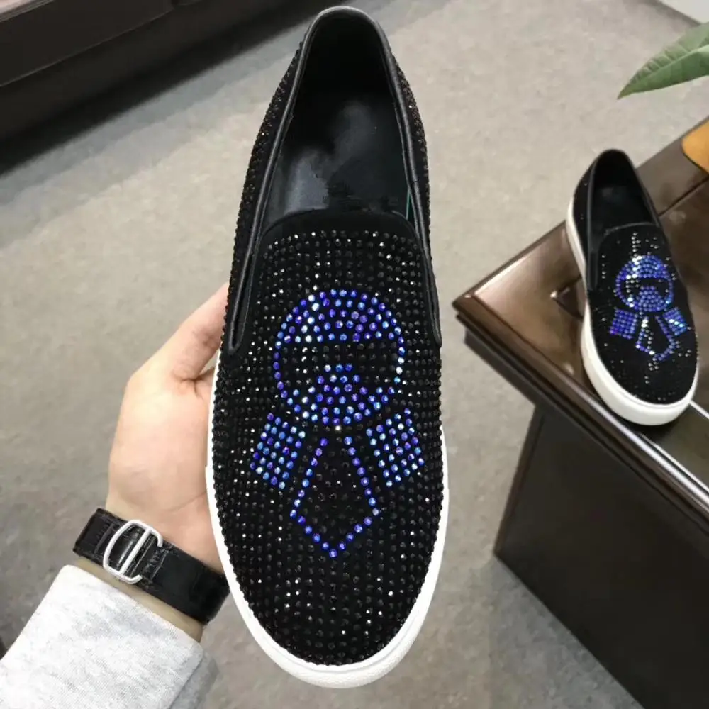 Роскошная брендовая мужская повседневная обувь для мужчин Мокасины Модная