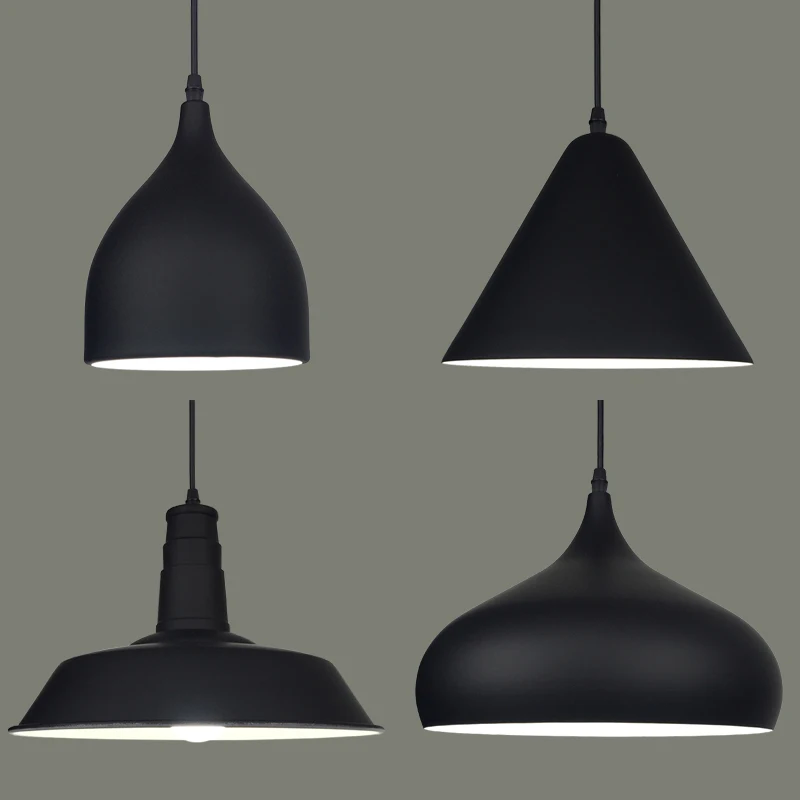 Люстра алюминиевая в стиле ретро простая современная лампа индастриал для