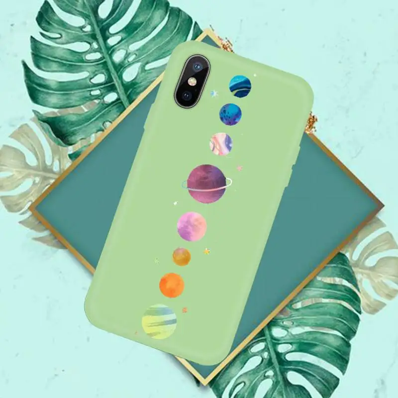 

Starry Universe Phone Case Phone Case Candy Color for iPhone 11 12 mini pro XS MAX 8 7 6 6S Plus X SE 2020 XR