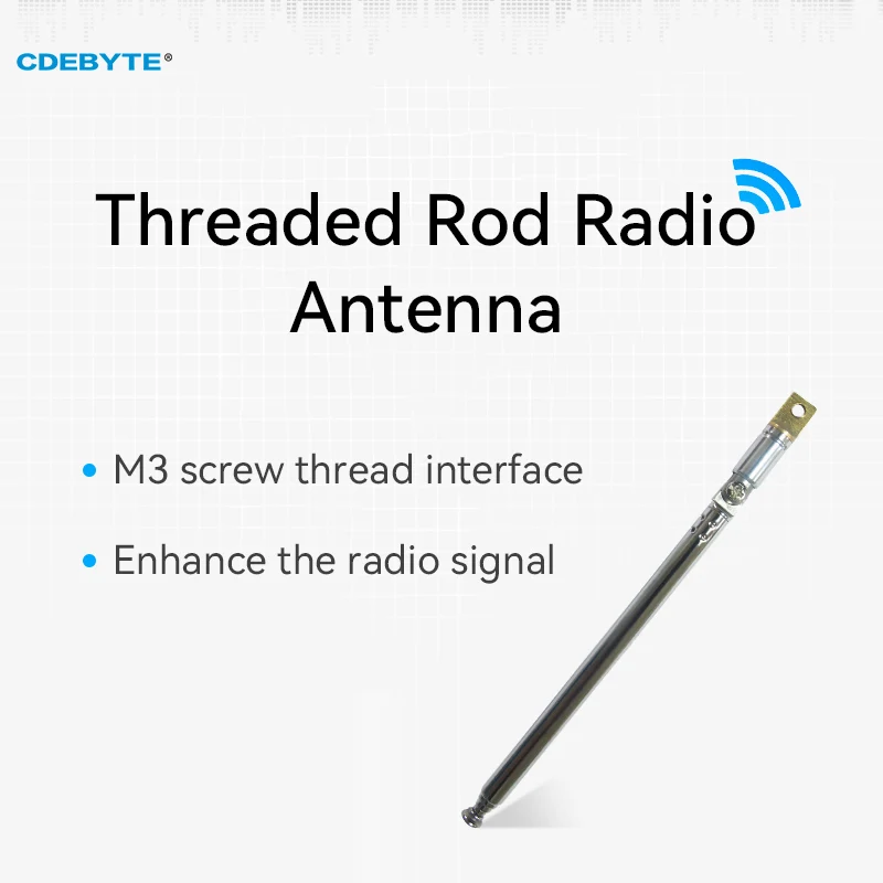 TX-LGHX-5273 70-500MHZ FM Frequency Range Threaded Rod Radio Foldable Antenna Enhancing the radio's FM Signal