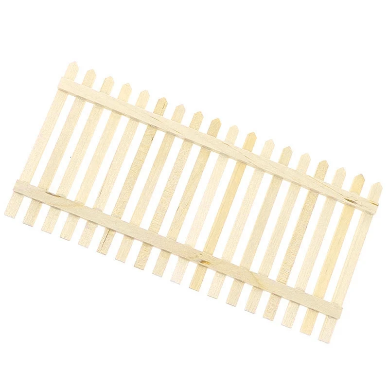 

1:12 Doll House Miniature Mini Wooden Garden Fence Model Decor Accessories