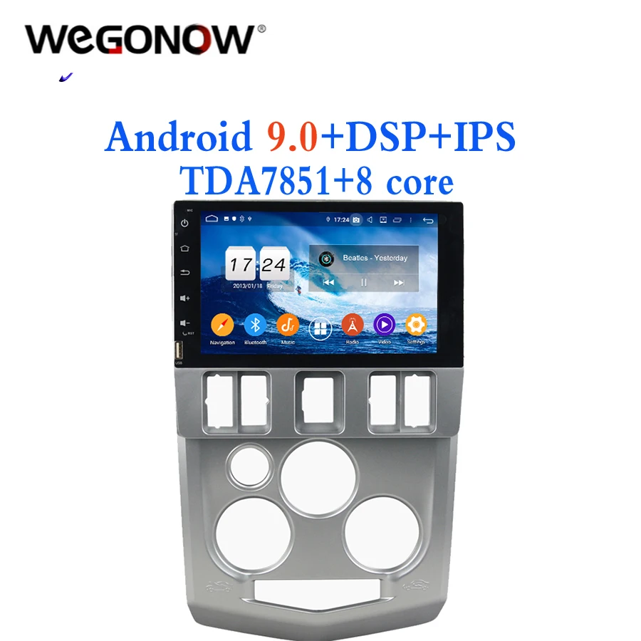 TDA7851 Android 9 0 для Renault Logan L90 4 Гб ОЗУ 32 ГБ Автомобильный dvd плеер gps ГЛОНАСС карта RDS