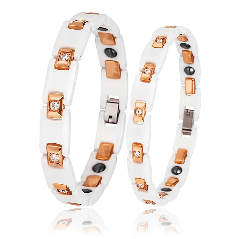

ARADOO Magnetic Bracelet Metal Bracelet Fashion Gift Stainless Steel Bracelet Women Clasp Bracelet Holiday Gift For Bracelet
