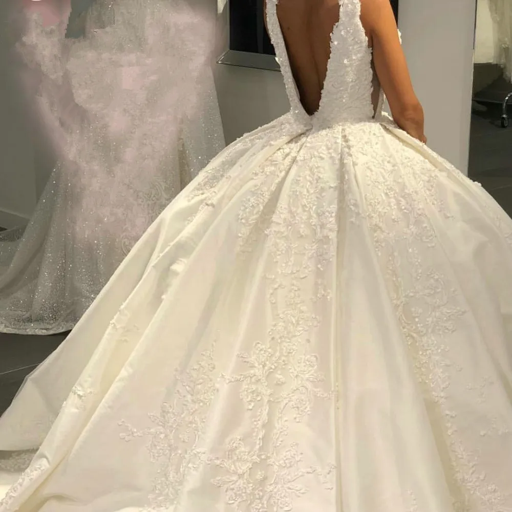 Vestidos novias boda 2019 robes de mariee кружевное свадебное платье с v образным вырезом на спине