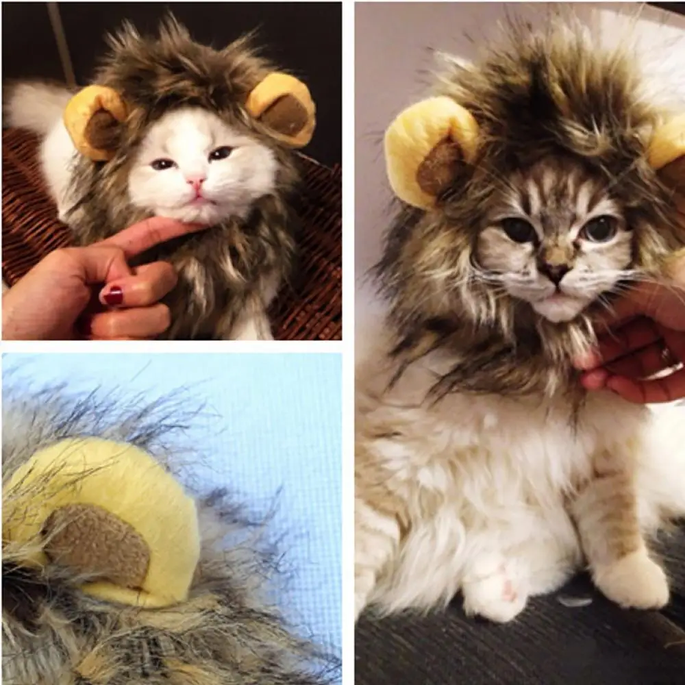 Милый костюм Лев для косплея на Хэллоуин дикая Милая кошка котенок головной убор