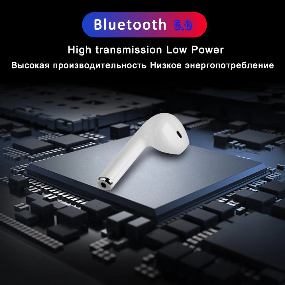 Рождественский подарок i7 TWS бинауральные звонки в ухо Bluetooth наушники