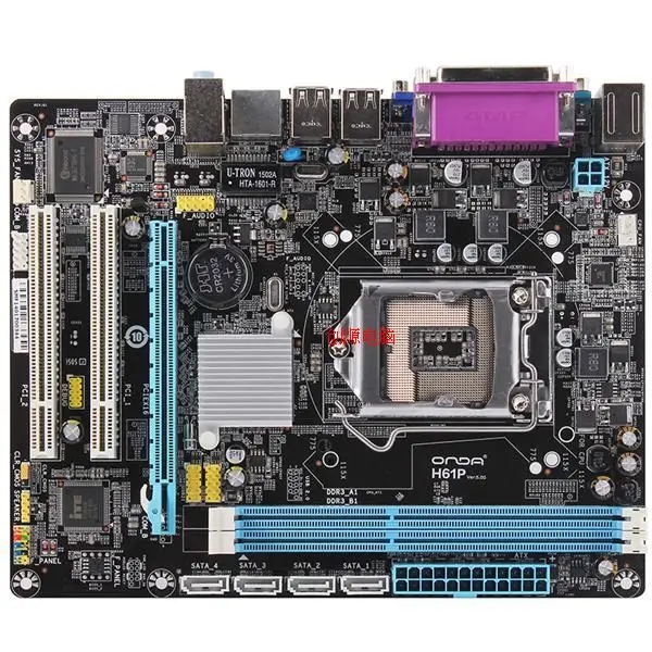 

H61sd3 h81p dual PCI motherboard monitoring card and h61p native LPT