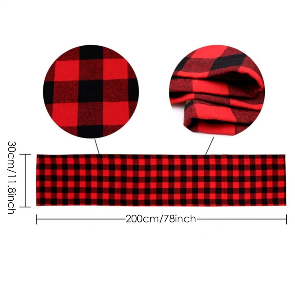 INS хлопковая скатерть Рождественский стол флаг черно белый клетчатый Скатерть