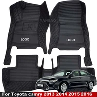 car mats for toyota camry 2013 2014 2015 2016 car interior accessories auto leather rugs dash mats car floor mats