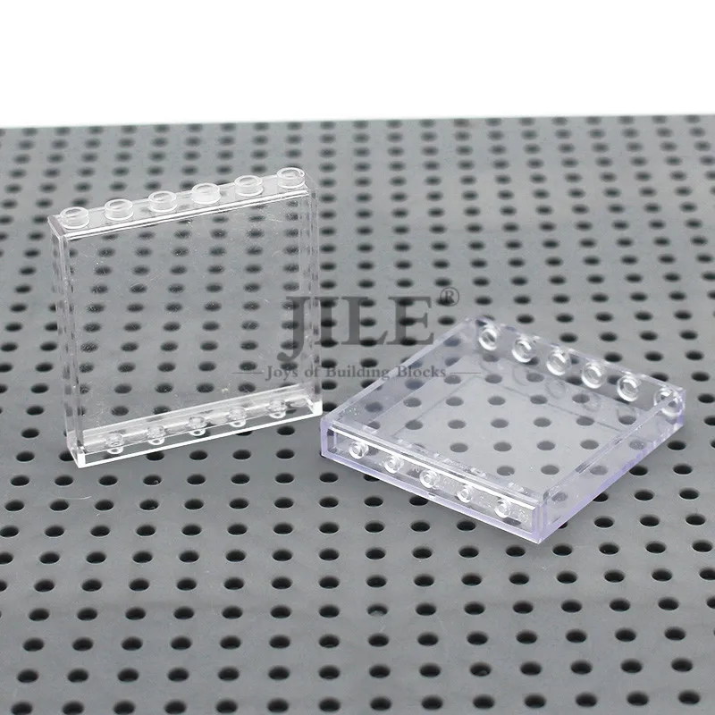 MOC прозрачное стекло ABS планшет пластина вид на город улица окна DIY здание просветить блок Кирпичи совместимы с частицами - Цвет: photo show