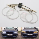 Ультра яркий светодиодный Белый светодиодный ГЛАЗА АНГЕЛА halo кольцо комплект Дневной светильник для BMW 3 серии E46 316i 318i 320d 323i 328i 330i 325xi 330 98-05