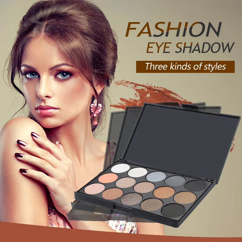 Новинка 15 цветов косметический мерцающий Матовый крем для теней тени век макияж