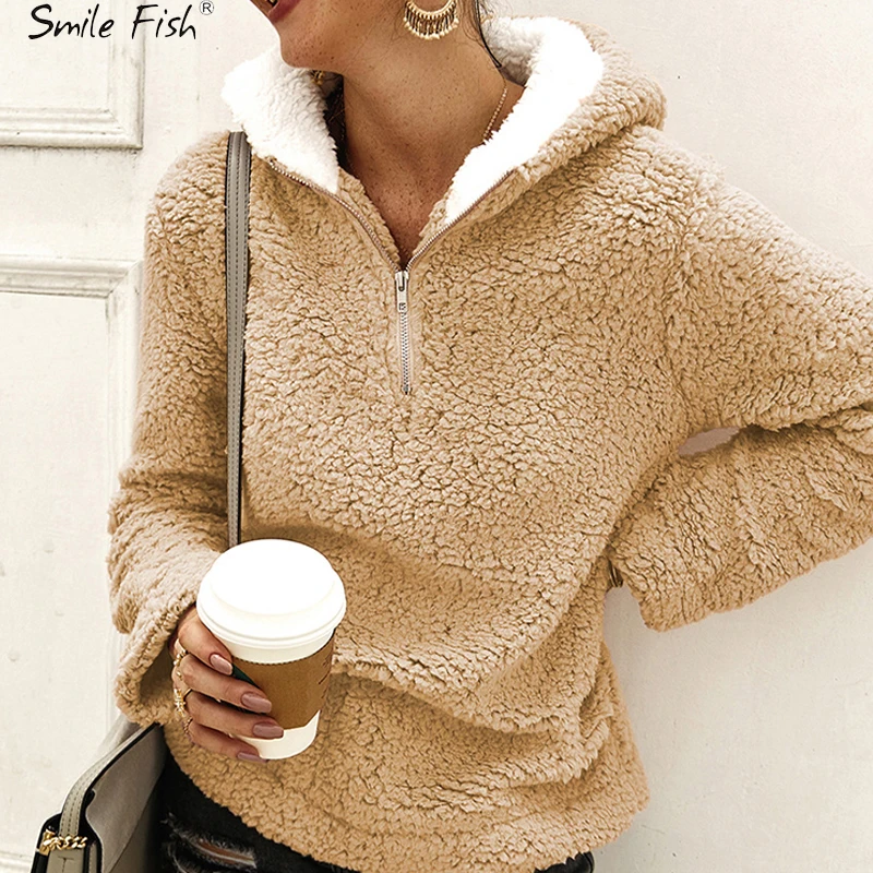 Зимние новые осенние толстовки на молнии с плюшевой подкладкой длинным рукавом