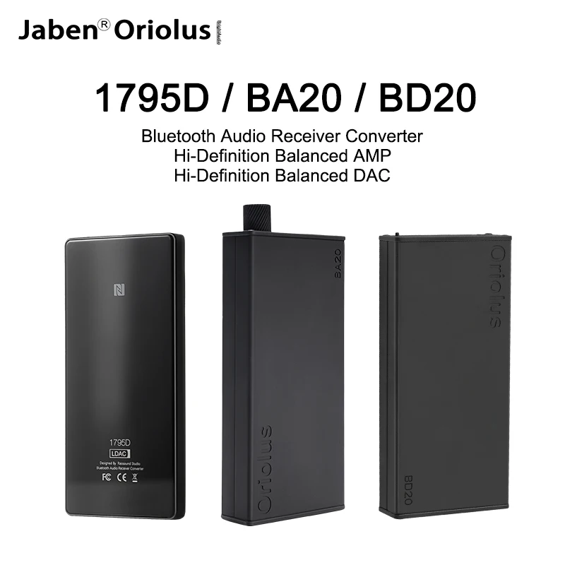 

Jaben Oriolus 1795D BA20 BD20 Bluetooth Audio Receiver Converter Hi-Definition Balanced AMP Hi-Definition Balanced DAC