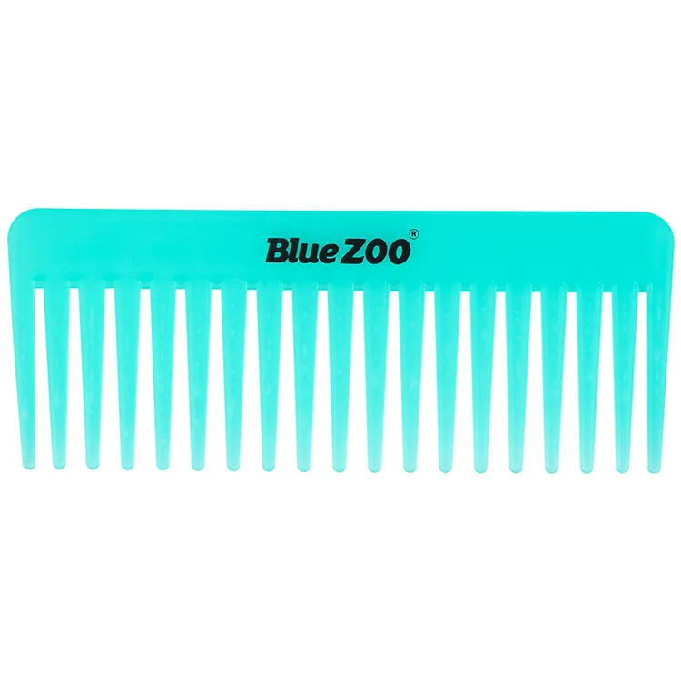 

4-Color Blue Zoo Candy-Colored Large-Size Wide-Tooth Comb Hair Curling Comb Heat-Resistant Anti-Static Hairdressing Comb