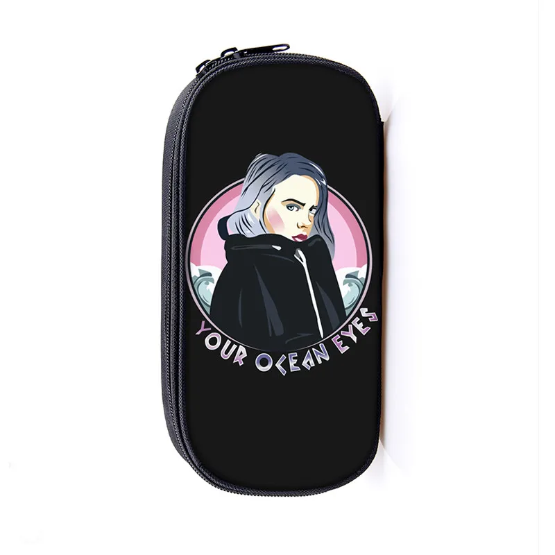 14 Billie Eilish Bagpack Подростковая распылитель ранцевого типа для с искусственного меха, сумочка, добавить свой комментарий elish портфели джинсовый пенал для мальчиков и для девочек рюкзак для путешествий - Цвет: 14