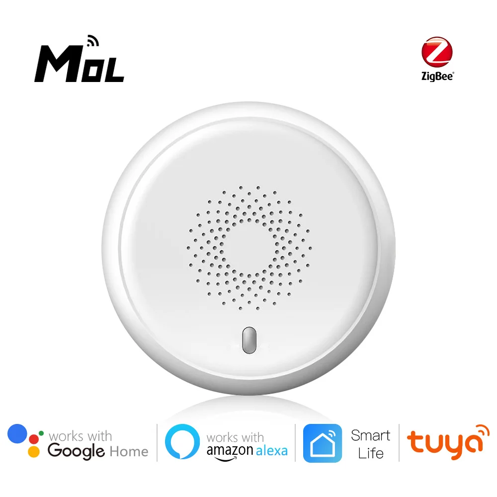 

Интеллектуальный детектор утечки газа Zigbee, работает с Tuya Zigbee Hub, горючий датчик природной сигнализации для системы охранной сигнализации