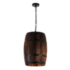 Античная деревянная художественная винная бочка, подвесной потолочный светильник, светильник в деревенском стиле для бара, кафе, декоративный светильник