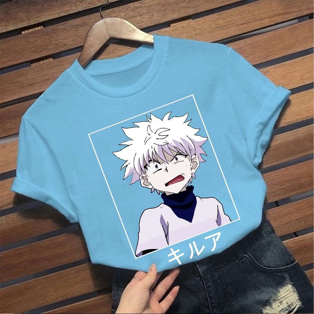 

2021 anime Hunter X Hunter Killua Print T-Shirts Original Top Tee