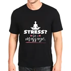 Новая модная футболка с принтом массажа, индивидуальные футболки, мужские свободные футболки по индивидуальному заказу