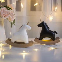cute animal sculpture unicorn ornament resin craft pets figurine home office decoration table ornaments desk model g