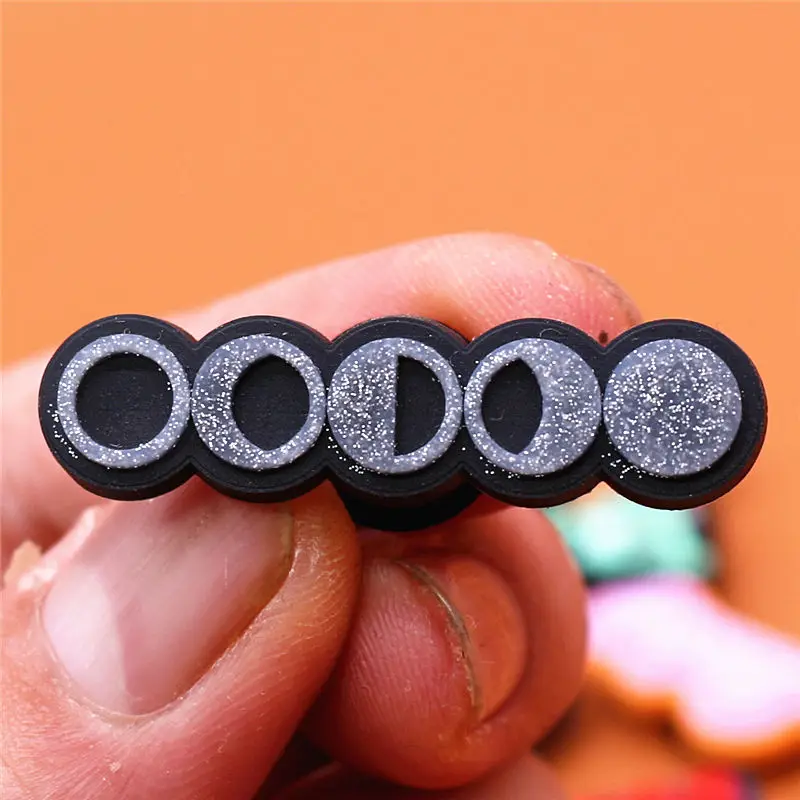 Novelty Cute Panda Shoe Charms Accessories Texas Baby Yall Spinning PVC Shoes Buckle Decorations Fit Kids X-mas Party Gifts U280